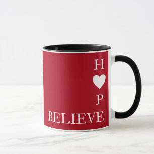 GLAUBHOFFNUNG   1 Korinther 13   LIEBE VERSAGE NIE Tasse