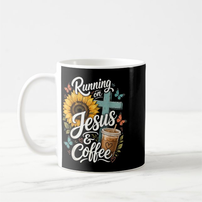 Gläubiger Jesus Kaffee Christlicher Glaube Kaffeetasse (Links)