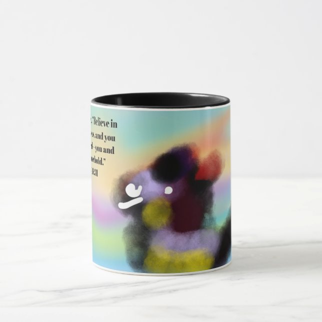 glaubt an Jesus Tasse (Zentrum)