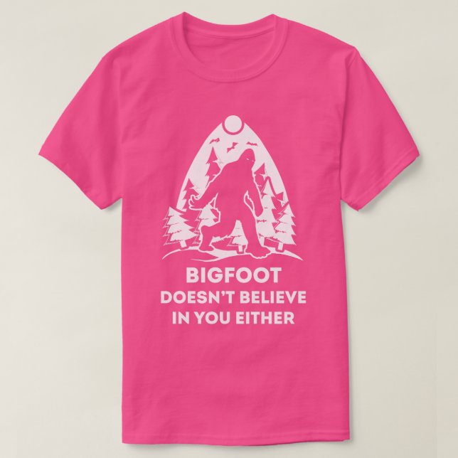 Glaubt nicht an euch, entweder Lover T-Shirt Yeti (Design vorne)