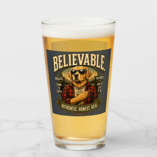 Glaubwürdige Lustige Ehrliche Lifestyle-Shirt Glas