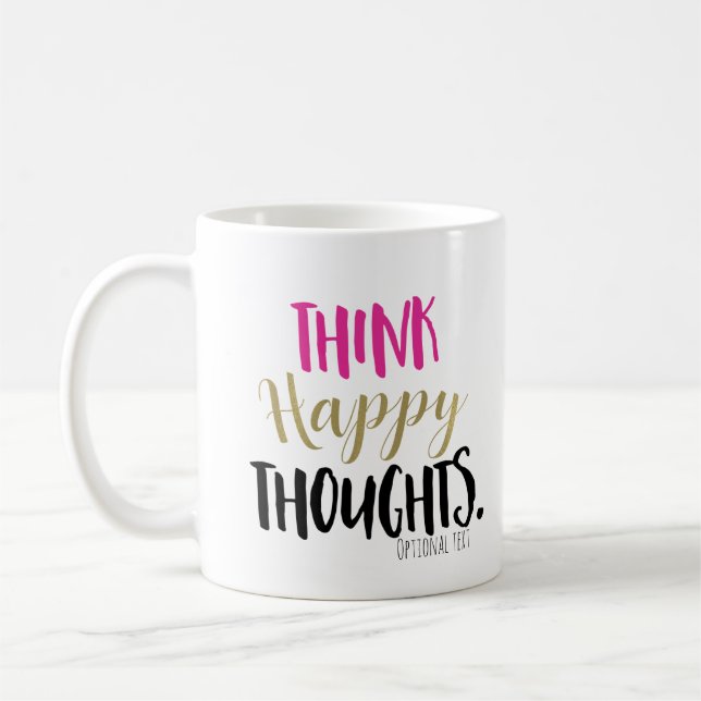 GLAUBWÜRDIGKEITEN Pink Gold Personalisierte Custom Kaffeetasse (Links)