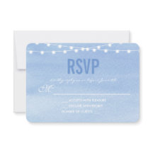 Glaucous Blue Watercolor String Lights UAWG