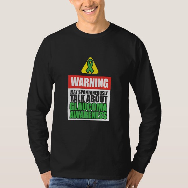 Glaukoma Awareness Survivor Siegender Krieger T-Shirt (Vorderseite)