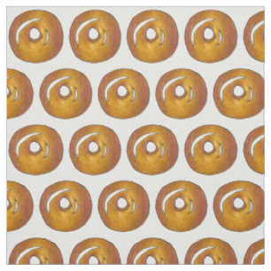Glazed Donut Doughnut Frühstück Junk Food Pastry Stoff