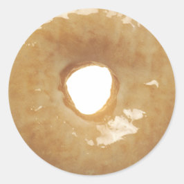 Glazed Donut Novelty Runder Aufkleber