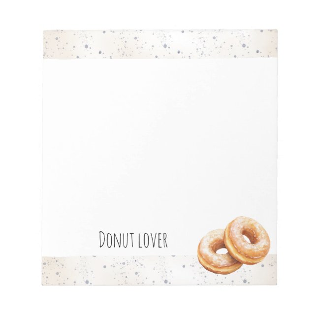 Glazed Donuts Sweet Treats Notizblock (Vorderseite)