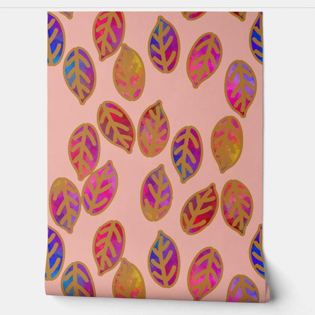 Glazed Leaves at Sunset Tapete (Abrollen)