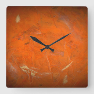 Glazed Terracotta-Imitate beenden Quadratische Wanduhr