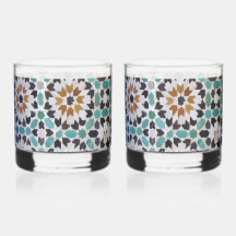 Glazen met Marrakech mozaïk