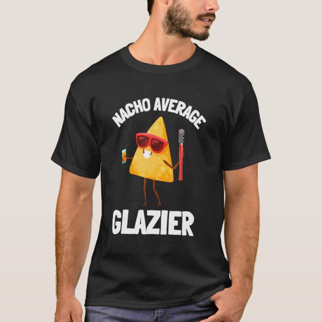 Glazier Glasarmatur und Glassetzerfenster T-Shirt (Vorderseite)