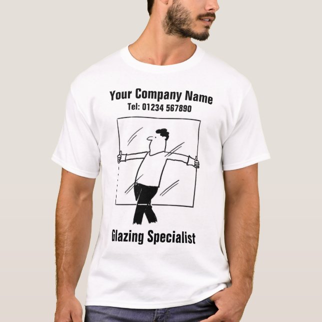 Glazing Specialist Cartoon T-Shirt (Vorderseite)