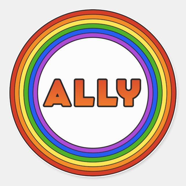 GLBT Ally Sticker (Vorderseite)