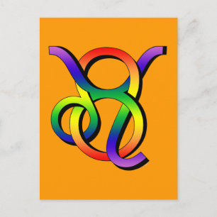 GLBT Leo & Taurus Postkarte