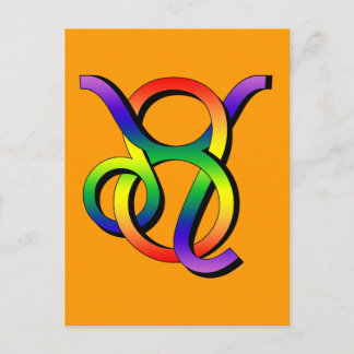GLBT Leo & Taurus Postkarte