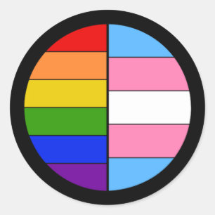GLBT solidaritäts-Aufkleber Runder Aufkleber