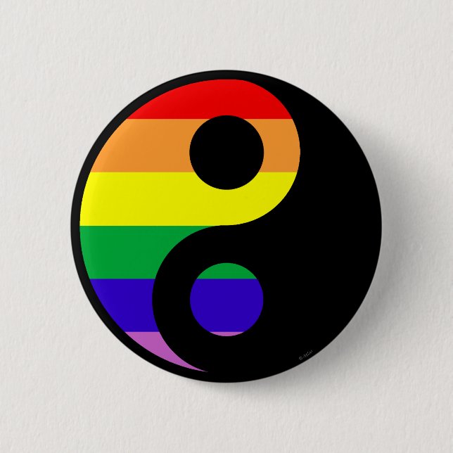 GLBT YinYang Button (Vorderseite)