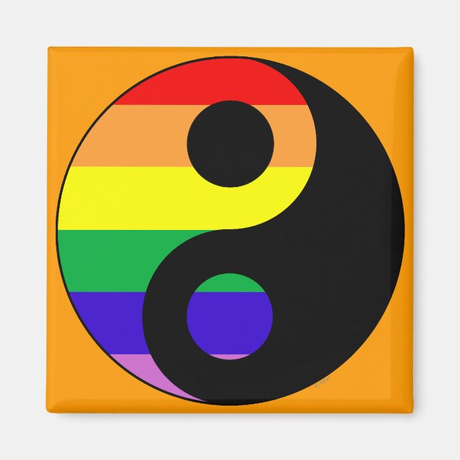 GLBT YinYang Magnet (Vorne)