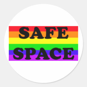 GLBTQA Safe-Raum Runder Aufkleber