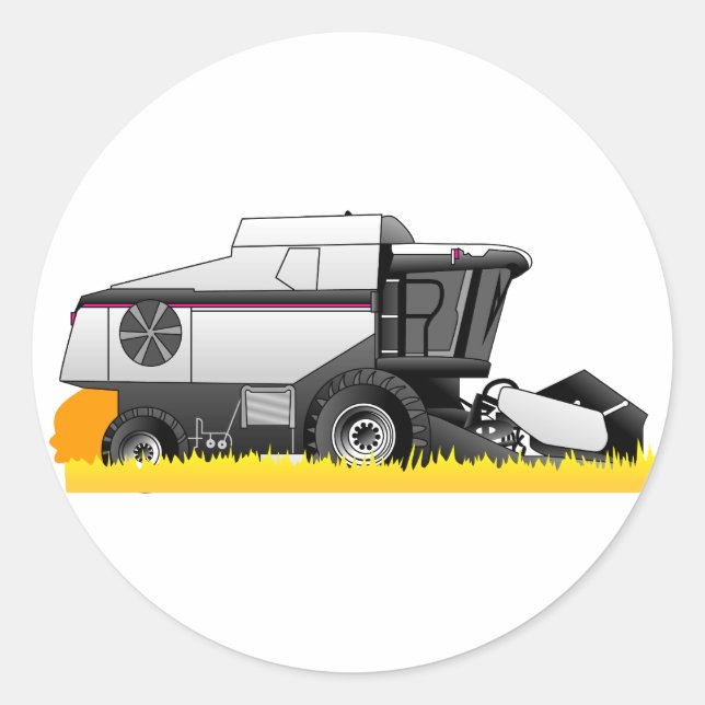 Gleaner Runder Aufkleber (Vorderseite)