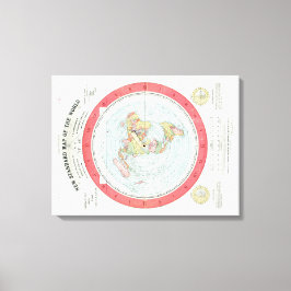 Gleason's NEUE STANDARDKARTE DER WELT - Leinwand