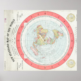 Gleason's NEW STANDARD MAP OF THE WORLD Poster