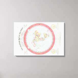 Gleason's ~NEW STANDARD MAP OF THE WORLD~ Poster Leinwanddruck