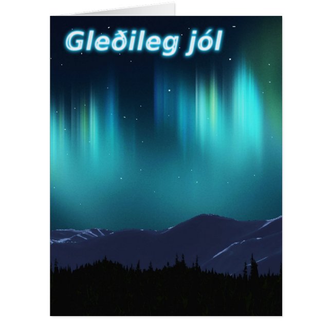Gleðileg jól - Aurora Borealis (Vorderseite)