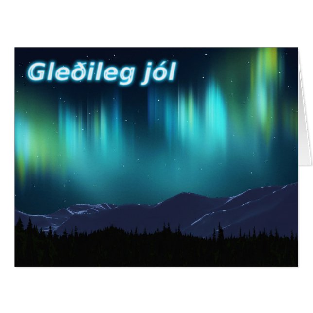 Gleðileg jól - Aurora Borealis (Vorderseite (Horizontal))