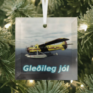Gleðileg jól - de Havilland DH3-C Otter Ornament Aus Glas