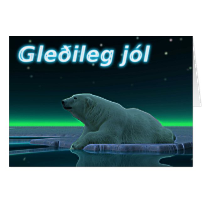 Gleðileg Jól - EisEdge Polar Bear (Vorderseite (Horizontal))