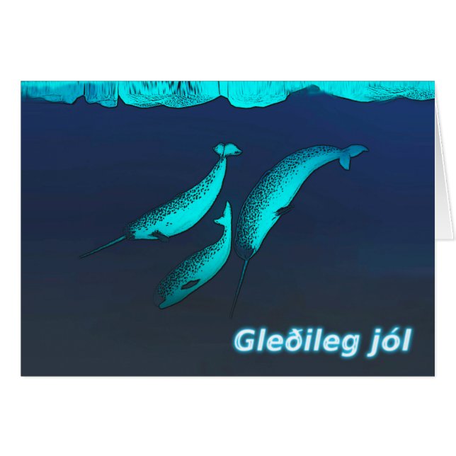 Gleðileg Jól - Narwhal (Vorderseite (Horizontal))