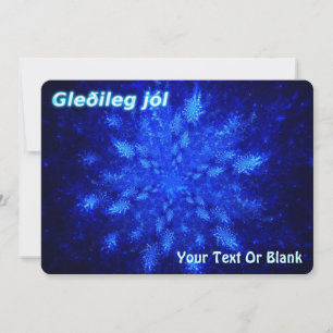 Gleðileg jól - Snowburst Feiertagskarte