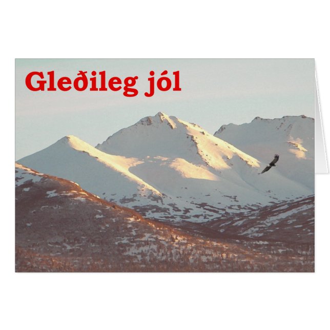 Gleðileg Jól - Winter Eagle (Vorderseite (Horizontal))