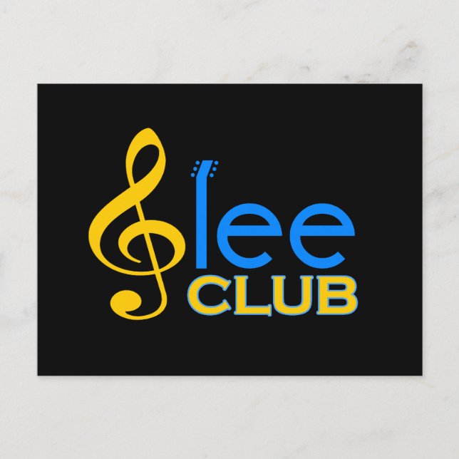Glee Club Postkarte (Vorderseite)