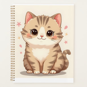 Gleeful Cat: Sweet Kawaii Kitten Art für jedes Zim Planer