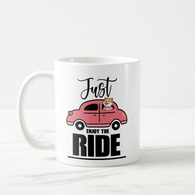 Gleich für die Ride Dog Tasse - Funny Pet Lover (Links)
