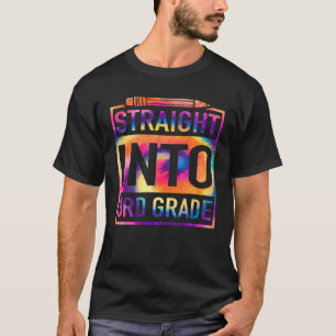 Gleich in den 3D-Gefärbte Krawatte-Lehrer zurück z T-Shirt