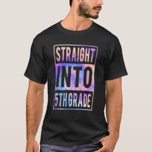 Gleich in die 5. Klasse Gefärbte Krawatte zurück z T-Shirt