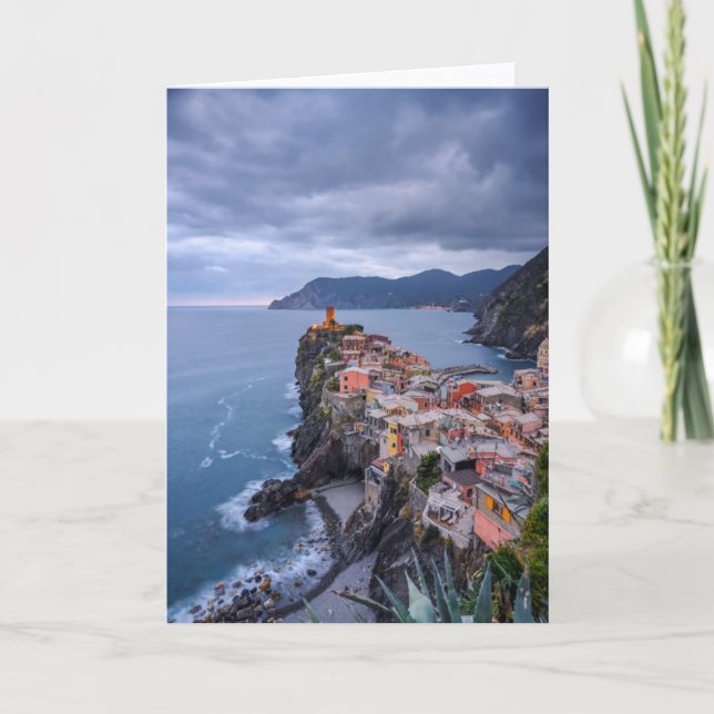 Gleich nach Sonnenuntergang | Vernazza, Cinque Karte (Vorderseite)