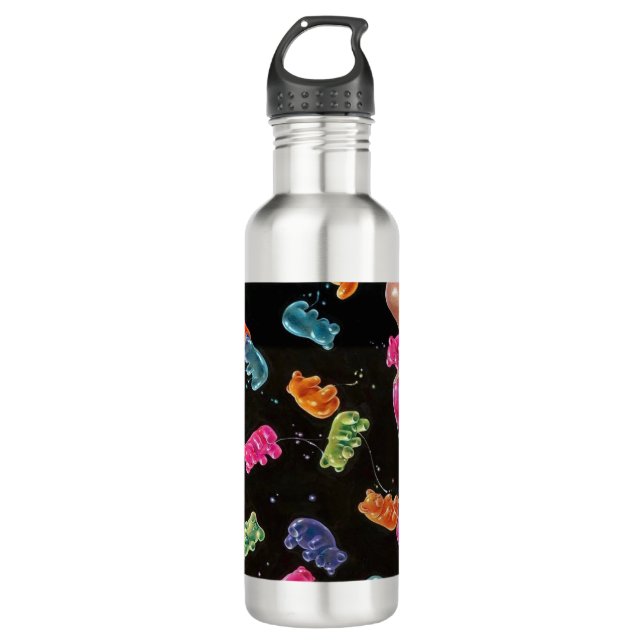 GLEICHBEARTEN STAHLWASSERFLASCHE EDELSTAHLFLASCHE (Vorderseite)