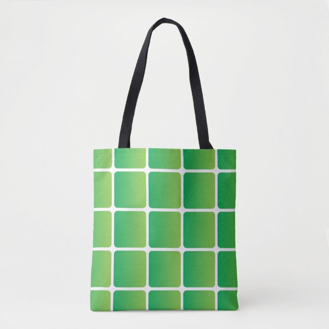 Gleiche grüne Plätze Tasche (Vorderseite)