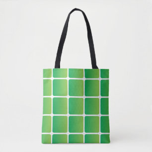 Gleiche grüne Quadrate Tasche