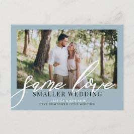Gleiche Liebe Kleinere Hochzeit | Hochzeitsaktuali Ankündigungspostkarte