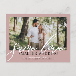 Gleiche Liebe Kleinere Hochzeit | Hochzeitsaktuali Ankündigungspostkarte
