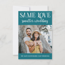 Gleiche Liebe kleinere Hochzeit verkleinert einfac