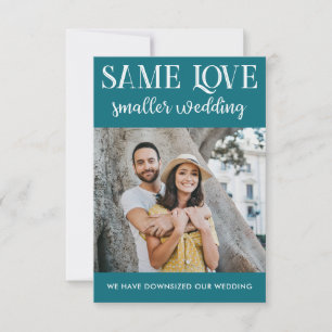 Gleiche Liebe kleinere Hochzeit verkleinert einfac
