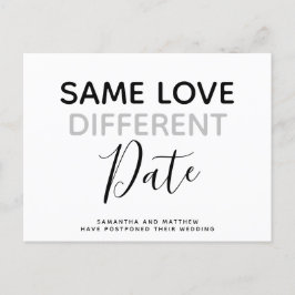 Gleiche Liebe unterschiedliche Datum Einfache mode Postkarte