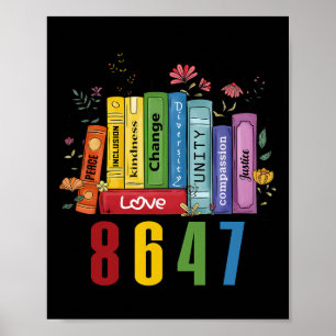 Gleiche Rechte Buch Blumen 8647 Trump Feministisch Poster