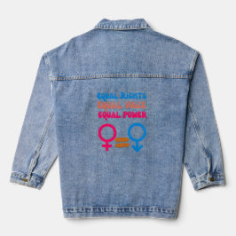 Gleiche Rechte Gleiche Stimme Feministische Gleich Jeansjacke